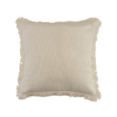 20" X 20" Dark Blue And White 100% Cotton Abstract Zippered Pillow