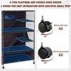 60" 5-Tier Ferret Cage, Multi-Level Chinchilla Cage with Lockable Doors, Ramps, Hammock, Wheels, Storage Cabinet, Small Animal Habitat - 4 of 4