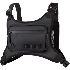 Running Chest Pack for Men Women, Lightweight Front Vest Bag with Phone Holder, Water Resistant for Hiking Cycling Jogging Skiing - 1 of 4