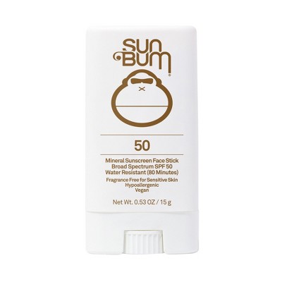 Sun Bum Mineral Face Stick Sunscreen - SPF 50 - 0.45oz