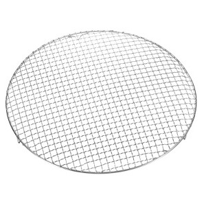 Unique Bargains Stainless Steel Round Cross Wire Barbecue Grill with Legs - 1 of 4