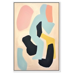 Art Remedy Melt my Bling Contemporary Shapes Abstract Wall Art Framed - 1 of 4