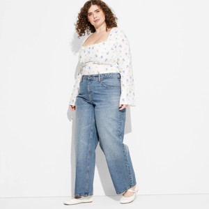 Women's Mid-Rise 90's Relaxed Jeans - Wild Fable™ - 1 of 3