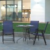 Emma and Oliver Outdoor Folding Patio Sling Chair / Portable Chair (2 Pack) - image 2 of 4