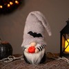 Northlight Standing Gnome with Pumpkin and Bat Hat Halloween Figurine - 9.5" - 2 of 4