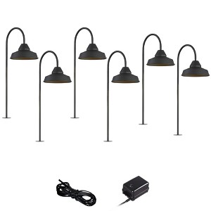 John Timberland Westley Black 8-Piece LED Landscape Path Light Set - 1 of 4