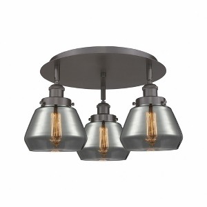 Fulton - 3 Light Flush Mount In Art Deco Style-8 Inches Tall and 18.25 Inches Wide - 1 of 1