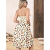 LA LEELA Women's Summer 4th of July American USA Flag Smocked Swing Tube Top Patriotic Dresses for Women One Size White - 3 of 4