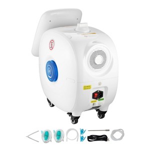 VEVOR Hydrogen Inhalation Machine, 99.99% High Purity Hydrogen Inhaler,  HO-Separated 1500ml/min (1000 H+500 O) Dual Port Hydrogen Oxygen  Inhaler,White