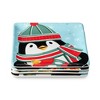 Certified International (Set of 4) 8.5" Christmas Whimsy Penguin Dessert Plates - 4 of 4