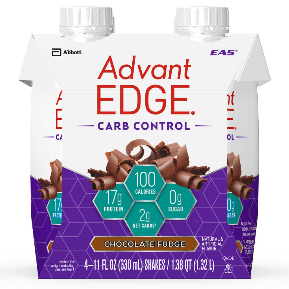 UPC 791083302326 product image for EAS AdvantEDGE Carb Control Protein Shake - Chocolate Fudge - 11oz/4ct | upcitemdb.com