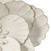 LuxenHome Distressed White Metal Flower 25.2-in H x 26.38-in W Wall Decor - 4 of 4