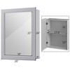 Tangkula Bathroom Cabinet Wall-Mounted Storage Organizer Medicine Cabinet - 3 of 4