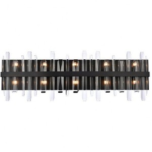Elegant Lighting Serena 10 - Light Vanity in  Black - 1 of 4