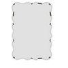 Grungis Round Wavy Wall Mirror for Bathroom,Modern Wall Decor Solid Wood Mirror for Bedroom Living Room - 4 of 4