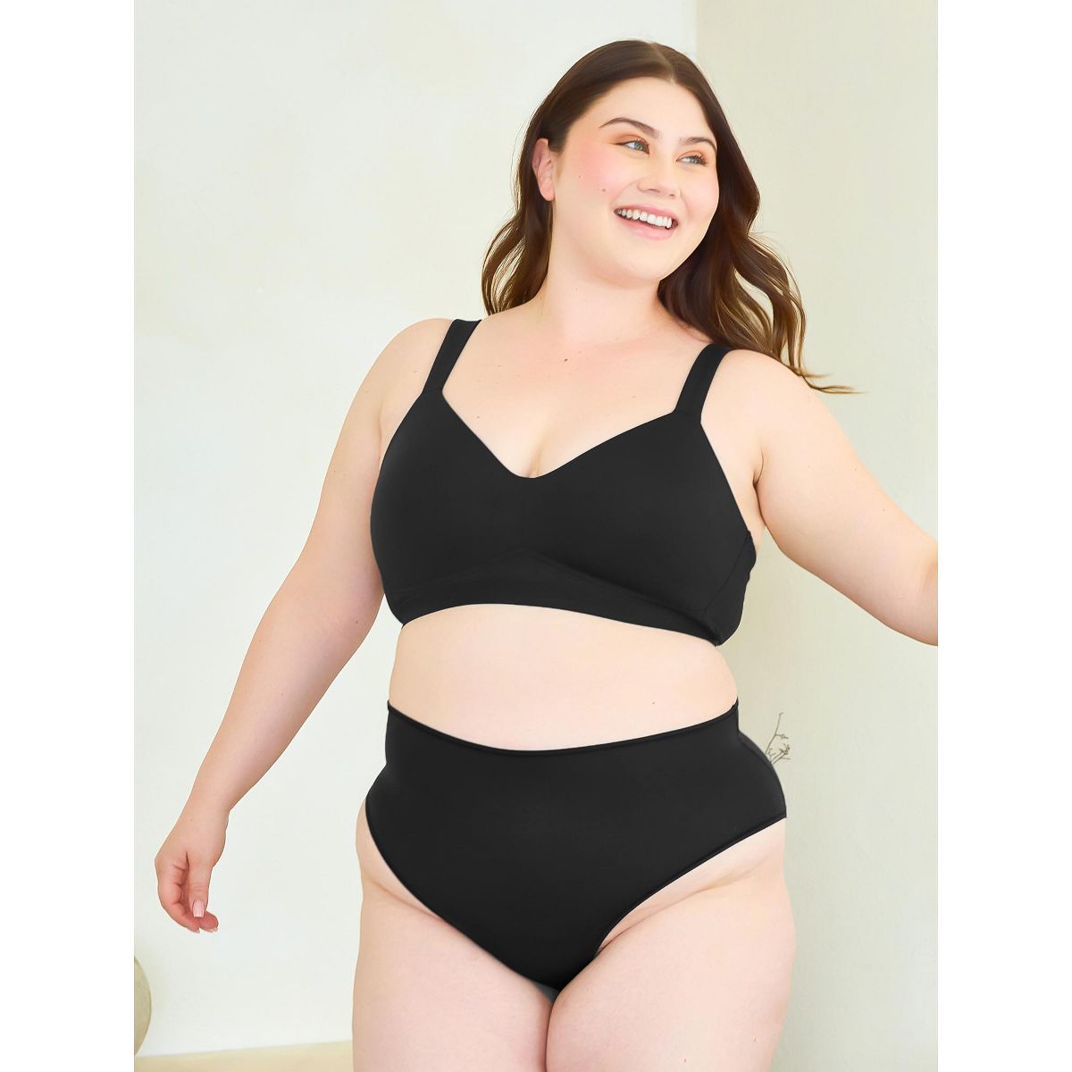 Leading Lady Women's The Aurora - Lightly Lined Microfiber Wireless Bra (5979) - thumbnail 4