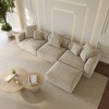 Sectional Couches for Living Room,142inch L Shaped Cloud Couch Corduroy Modular Sectional Sofa,4 Seater Sofa - 3 of 4