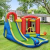 Infans Inflatable Kid Bounce House Slide Climbing Splash Pool Castle with 750W Blower - 3 of 4