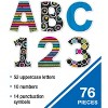 Carson Dellosa Education 4in Colorful Chalkboard Bulletin Board Letters (76 pieces) - 4 of 4