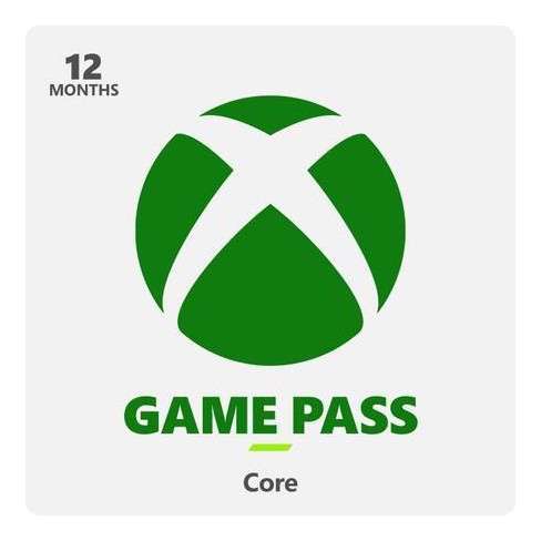 NOVO Xbox Game Pass Core - Xbox Live 12 Meses - Gift Card Digital