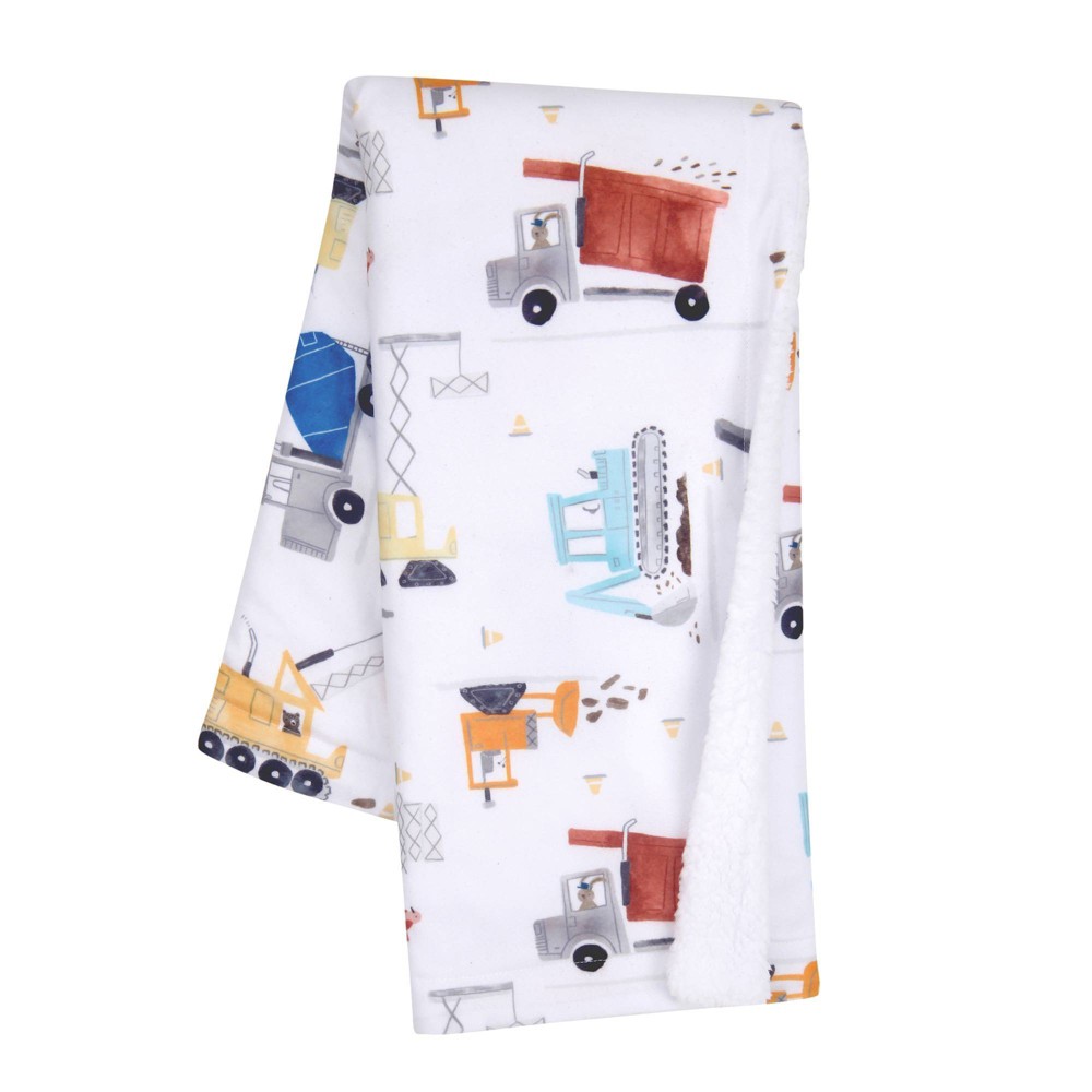 Photos - Duvet Bedtime Originals by Lambs & Ivy Construction Zone Baby Blanket
