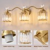 POWLIG 26-in 3-Light Gold Dimmable Bathroom Transitional Vanity Light with Crystal Shade - 4 of 4