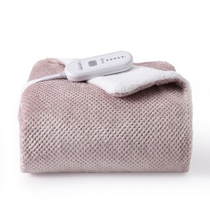 Heated Electric Throw Blanket, Soft Flannel Thicken Heated Blankets for Couch, 5 Heat Settings, 4 Hours Auto Shut Off, Pink, 50"x 60" - 1 of 4