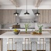 LNC Elvis 1-Lights 10.2" Farmhouse Dome Pendant  Lights, Matte Black - 4 of 4