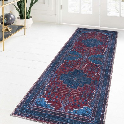 Unique Loom Mangata Molly Medallion Washable Indoor Flatweave Woven Area Rug