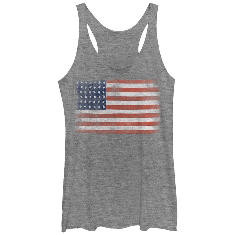 Women's Lost Gods Fourth of July  Flag Racerback Tank Top, 1 of 4