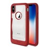 Reiko iPhone X/iPhone XS Belt Clip Polymer Case in Clear Red - 2 of 4