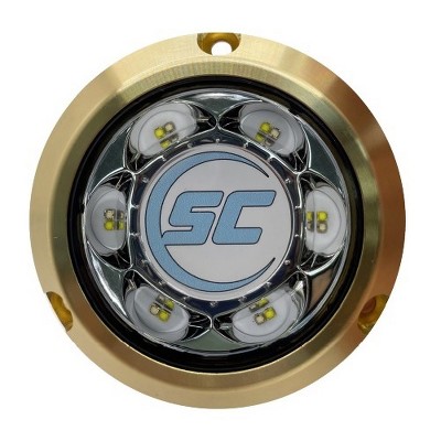 Shadowcaster Marine Lighting SC3 Blue/White Bronze Surface Mount Underwater LED Light SC3-BW-BZSM