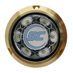 Shadowcaster Marine Lighting SC3 Blue/White Bronze Surface Mount Underwater LED Light SC3-BW-BZSM - 1 of 1