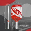 Aukfa carbon fiber pickleball racket – 14mm polypropylene honeycomb core, UV frosting process, heat press molding, lightweight professional racket - 3 of 4