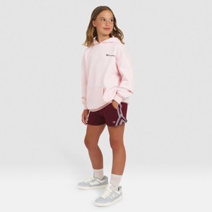 Girls' Champion Oversized Fleece Graphic Hoodie - 1 of 4