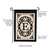 Evergreen Flag Cambridge Chic Letter E Monogram Applique Garden Flag - 12.5" Wide x 18" High - 3 of 4