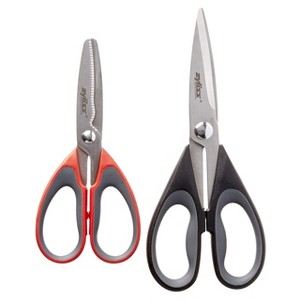 Zyliss 2-Piece Scissor Value Set - Stainless Steel Kitchen Scissors and Shears Set - 1 of 4