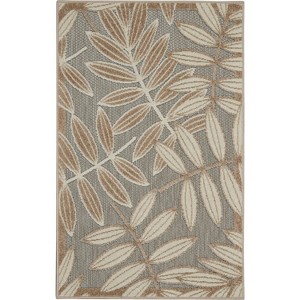 Nourison Aloha Floral Leaf Flatweave Indoor/Outdoor Area Rug - 1 of 4