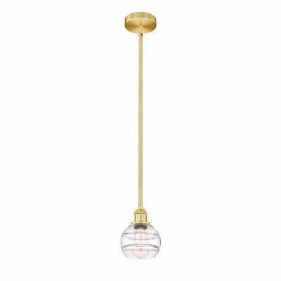 Rochester - 1 Light Stem Hung Mini Pendant In Industrial Style-7.38 Inches Tall and 5.88 Inches Wide