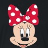 Women's - Disney - Minnie Face Cropped Graphic T-Shirt - 2 of 4