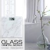 Taylor Digital Glass Bathroom Scale - Marble Design White - image 2 of 4