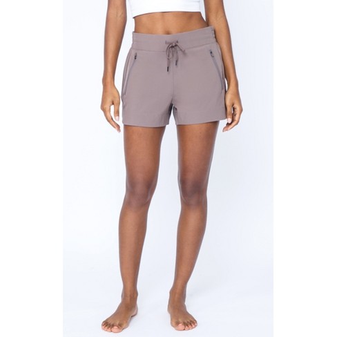 90 Degree By Reflex Womens Lightstreme Hike and Trail Shorts with Side  Zipper Pockets - Iron - X Small