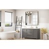 KIOTEE Rectangular Aluminum Alloy Framed and Tempered Glass Wall Bathroom Vanity Mirror in Matte Black - 2 of 4