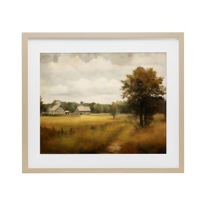 Stupell Industries Old Country Rural Blur Framed Print Under Glass Art - 1 of 4