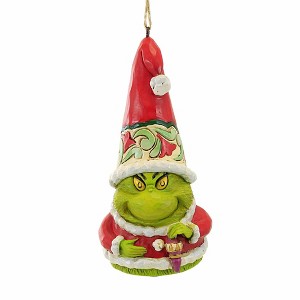 Jim Shore 4.25 In Grinch Gnome Holding Ornament Ornament Dr. Seuss Tree Ornaments - 1 of 3