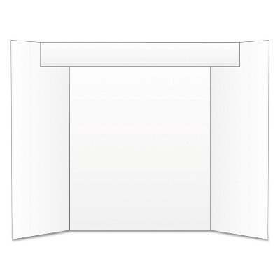 Eco Brites Too Cool Tri-fold Poster Board 24 X 36 White/white