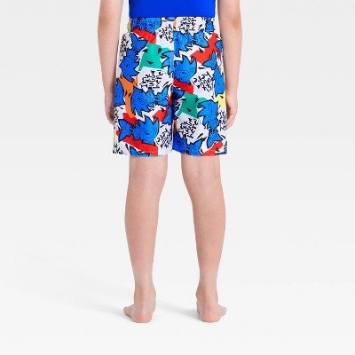 Sonic the Hedgehog Boys' Sonic the Hedgehog Swim Trunks - Blue/White S — фото 2