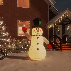 Inflatable Snowman Multicolor Oxford Fabric with PU Coating Medium - 1 of 4