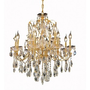 Elegant Lighting St. Francis 12 - Light Chandelier in  Gold - 1 of 1