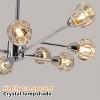 BAOURE Modern Crystal Chandeliers 28", 9 Lights Chrome Chandelier for Living Room Bedroom, Kitchen Light Fixtures,Dining Room Chandelier Over Table - 3 of 4